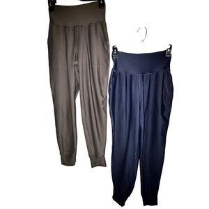 Old Navy Active High Rise Powersoft Leggings Go Dry Jogger Pants Women Lot of 2